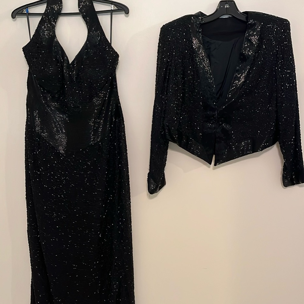 Beaded Gown with Jacket